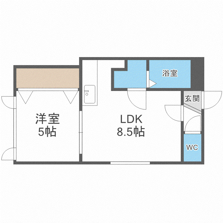 フォレストエム(1LDK/2階)の間取り写真