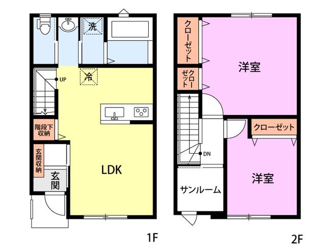 アルジャンテ(2LDK/1階)の間取り写真