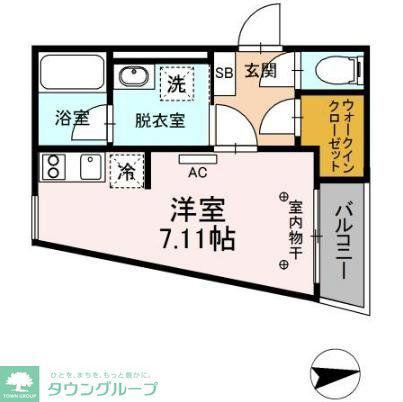グランテージ新中野(ワンルーム/3階)の間取り写真