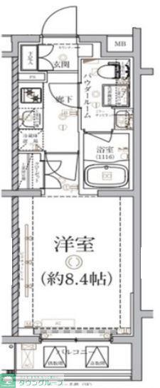 ベルシード板橋本町プレミア(1K/4階)の間取り写真