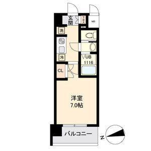 LASANTE薬師堂(1K/2階)の間取り写真