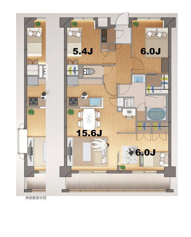 ステラメゾン田端(3LDK/4階)の間取り写真