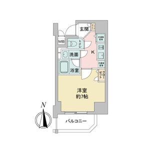 APEX名古屋栄PREMIERLIFE(1K/12階)の間取り写真