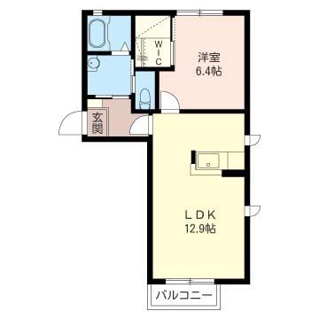 グリーン・ヴィラ G(1LDK/2階)の間取り写真