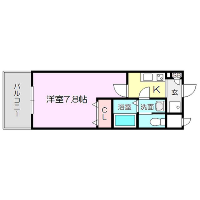 エスリード新大阪コンフォールⅠ番館(1K/8階)の間取り写真