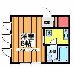ヴェラコートタマガワ(ワンルーム/1階)の間取り写真