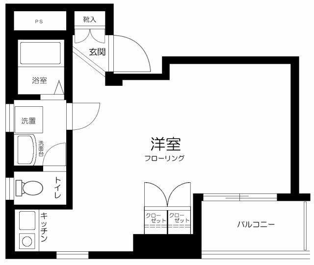 アウルスクエア(ワンルーム/10階)の間取り写真