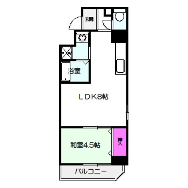 PARK HILLS 都島 NOBLE(1LDK/6階)の間取り写真