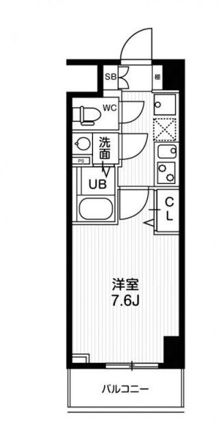 N-STAGE鳩ヶ谷(1K/11階)の間取り写真