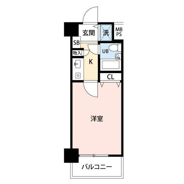 菱和パレス南大井(1K/7階)の間取り写真