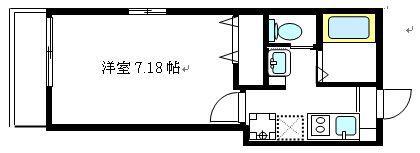 ＪＲ京浜東北線 川崎駅 バス乗車時間：17分 最寄りバス停で下車 徒歩3分 3階建 築17年(1K/1階)の間取り写真