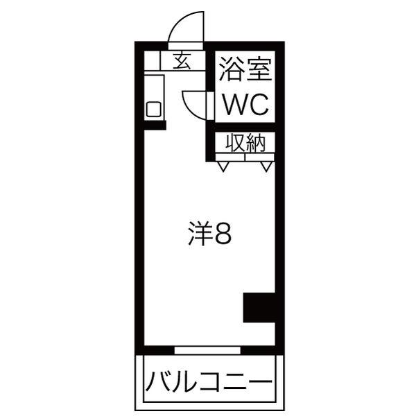 ラフィネ新栄(ワンルーム/7階)の間取り写真