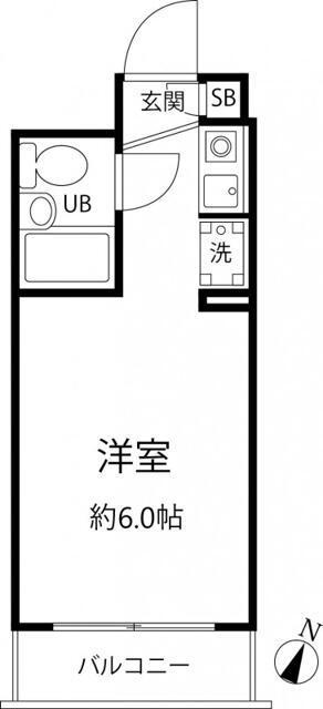 エムズフォレスト(ワンルーム/4階)の間取り写真