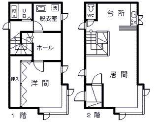 デュラメゾン(1LDK/1階)の間取り写真