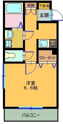 マリージュ横濱(1K/3階)の間取り写真