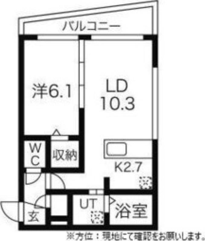 ガーデンテラスN17(1LDK/4階)の間取り写真