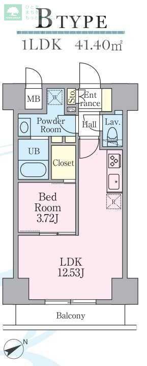 JUSEI RESIDENCE(1LDK/7階)の間取り写真