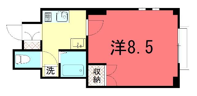 下鴨アイビーハウス(1K/3階)の間取り写真