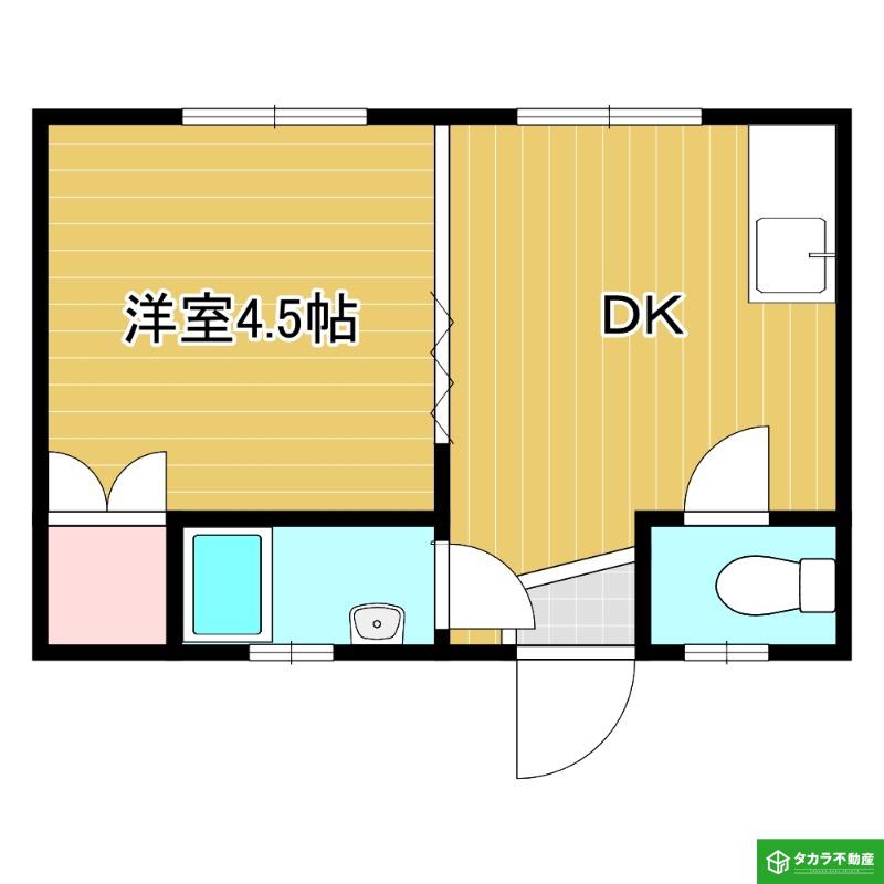 コーポ高橋(1K/4階)の間取り写真