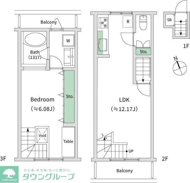 桜丘グラーシア(1LDK/2階)の間取り写真