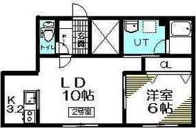 PAPA GARDEN(1LDK/3階)の間取り写真