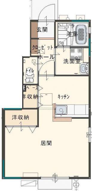 ジョイフレンドC(1K/1階)の間取り写真