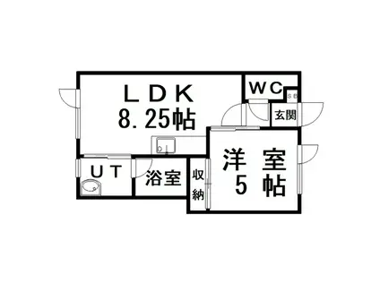 レジデンス東陽(1LDK/2階)の間取り写真