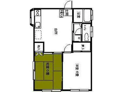 シティハイツ今野(2DK/2階)の間取り写真