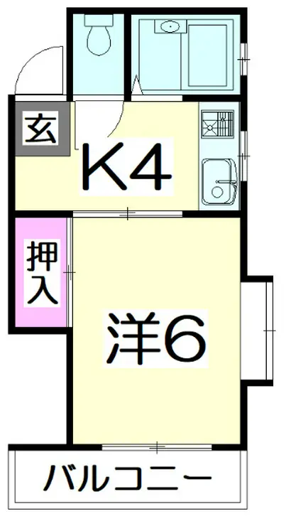 コーポ長崎 3階階 間取り