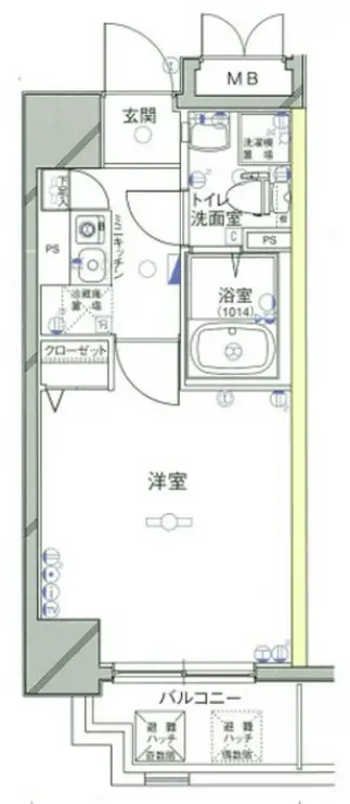 グリフィン横浜・セントラルステージ 10階階 間取り