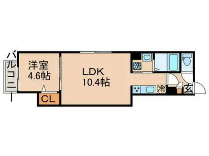 グラナ-デ新宿(1LDK/3階)の間取り写真