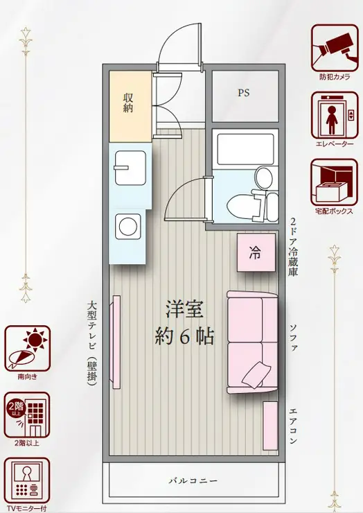 メゾン・ド・ノア明神町 5階階 間取り