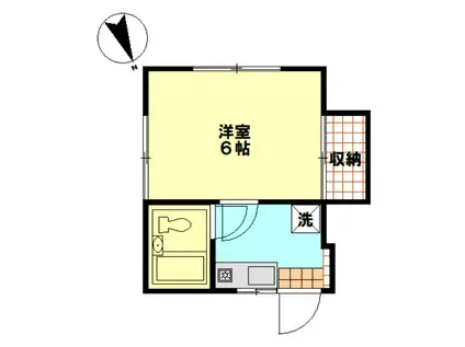 エーデルハイム(1K/2階)の間取り写真