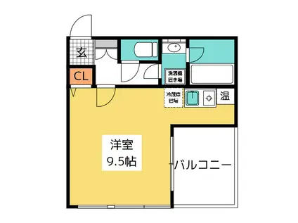 カーサアリエッタ大橋(ワンルーム/6階)の間取り写真