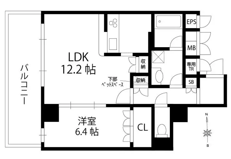 フォンテリエ光が丘 3階階 間取り