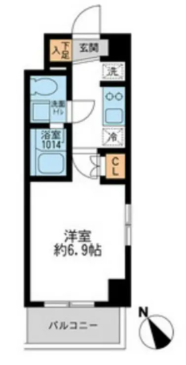 アーデン門前仲町 2階階 間取り