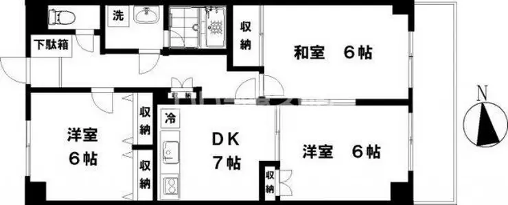 アークス藤沢 3階階 間取り
