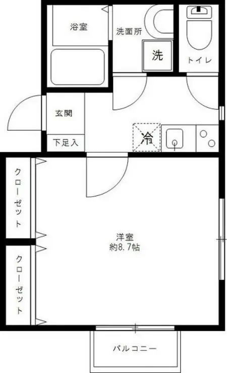 サニーコートII 1階階 間取り