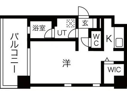 アーバンポイント高崎(1K/7階)の間取り写真
