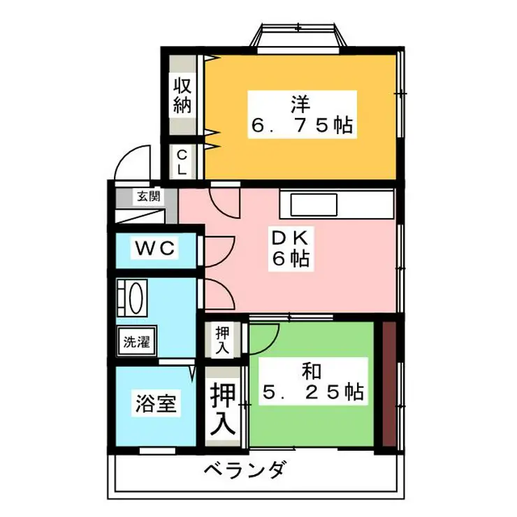 コーポ福山 2階階 間取り