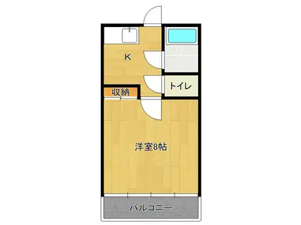 クランメール・堀町A棟(1K/1階)の間取り写真