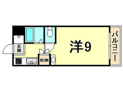 パンプランテ甲子園(ワンルーム/3階)の間取り写真