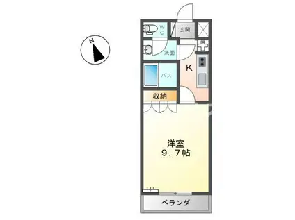 パル・プランドール(1K/1階)の間取り写真