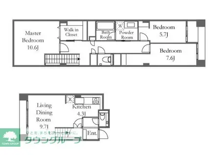 品川プリンスレジデンス(3LDK/13階)の間取り写真