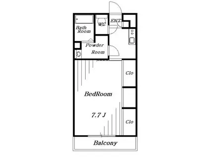 リブリ・ジュネス(1K/1階)の間取り写真