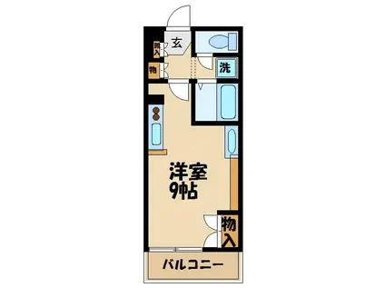 レオネクスト日野万願寺(ワンルーム/1階)の間取り写真