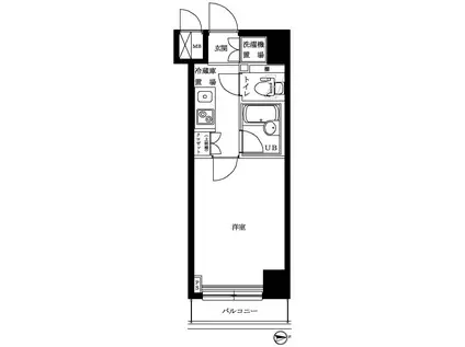 ルーブル清澄白河弐番館(1K/8階)の間取り写真