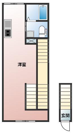 BR MAISON堺石津(ワンルーム/2階)の間取り写真