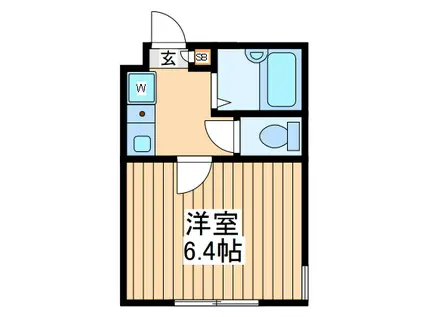 セリジェ(1K/2階)の間取り写真