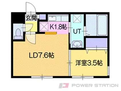 KENT COLLECTIONII(1LDK/4階)の間取り写真